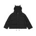 Men's Clothing Club American Street Masked Collar Solid Color Hooded Cotton Jacket Men's Winter Thickened Cotton Jacket Couple_viptrois.com