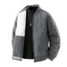 Men's Reversible Stand Collar Fleece Lined Winter Coat - Thickened Warm Puffer Jacket For Casual Streetwear_viptrois.com