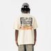 Men's Clothing Floral Cross Washed Heavy Round Neck Short Sleeve T Shirt Men_viptrois.com