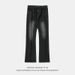 Men's Clothing Washed And Distressed American Style Flared Jeans For Men Autumn Texture Loose Trendy Long Pants High Street Retro Flared Pants_viptrois.com