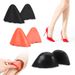 Soft PU Toe Inserts For High Heels – Cushioned Anti-Slip Half Insoles For Pointed & Round Toe Shoes (Black, Orange, Yellow)_viptrois.com