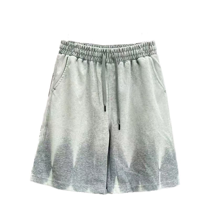 Men's Clothing 300g Washed Distressed Shorts Spring And Summer Trendy Retro High Street Retro Shorts Casual Sports Pants For Men And Women_viptrois.com