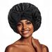 Elastic Ribbon Satin Round Hat, Cross Border Hot Sale Solid Color Silk Sleeping Hat, Wide Brim Turban Hat, One Piece Dropshipping_viptrois.com