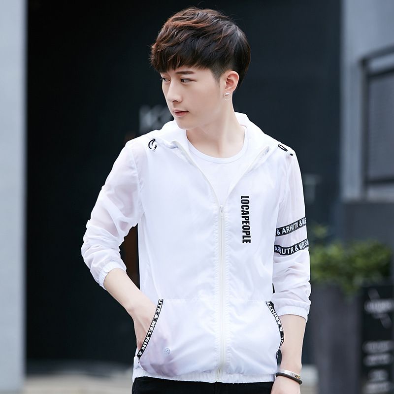 Men's Clothing outdoor sun protection clothing hooded light breathable multi-functional skin trench coat _viptrois.com