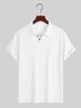 Men's Polo With Turn-down Collar, Argyle Knit, Casual Loose Short Sleeve Shirt_viptrois.com