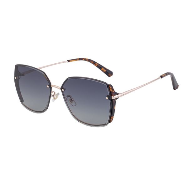 New Fashion Nylon Cut Edge Sunglasses Women's High End Sun Protection Sunglasses Women's Fashion Glasses_viptrois.com