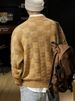 American Style Casual 650g Heavyweight For Men Winter Thickened Warm Knitted Sweater Loose Trendy Brand Plus Size Jacket_viptrois.com