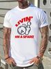 Bowling Funny Men's T Shirt Living On A Spare Bowler Idea Lane Team Club Fashion Streetwear Soft Stylish Versatile Homme Comfortable Stretched_viptrois.com
