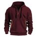 Cross-Border Foreign Trade Spring And Autumn Sweatshirt Hoodie Zipper Multi-Pocket Pullover Men's Sports Casual Jacket_viptrois.com