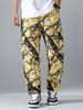 Men's Camouflage Jogger Pants - High Waist Elastic Casual Trousers With Drawstring, Trendy Streetwear For Running & Daily Wear_viptrois.com