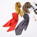 Solid Color Versatile Professional Square Silk Decoration Simple Style Small Neck Scarf Headscarf For Women Spring And_viptrois.com