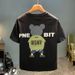 Men's Short Sleeved T-shirt Summer New Trendy Brand Printed Round Neck Ins Loose Breathable Pure_viptrois.com