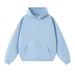 2026 Autumn And Winter Youth Loose Leisure Trendy Brand Thickened Sweater Men's Hoodie Men's Solid Color Sweater Retro Shoulder Drop_viptrois.com