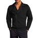 Men's Autumn Slim-Fit Bomber Jacket – Fleece-Lined Cotton Blend With Stand Collar (S-XXXL, Black/Charcoal/Navy)_viptrois.com