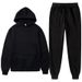 Men's Clothing Autumn And Winter Hooded Sports Sweatshirts For Men And Women Couples Loose Hoodies Plus Velvet Warm Suits_viptrois.com