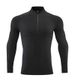 Men's Clothing Running Long-Sleeved Men's Sports T-Shirt Fitness Training Quick-Drying Clothes Stand-Up Collar Half-Zip Tights Breathable_viptrois.com