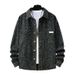 Men's Clothing Autumn And Winter New Shirt Retro Washed Long Sleeve Casual Jacket Coat Trend_viptrois.com