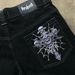 Cross-border Dark-style Embroidered Jeans, Straight Wide-leg For Men And Women, Y2K Skull Trendy Loose Hip-hop_viptrois.com