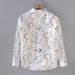 Fresh Spring And Autumn New Men's Long Sleeve Shirt Street Loose Casual Elastic Printed Shirt Coat_viptrois.com