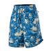 Men's Clothing Ink Wash Style Elastic Waist Shorts - Comfortable Mid-Thigh Casual Drawstring Pants With Pocket_viptrois.com