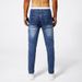 Men's Motorcycle Style Stretch Denim Jeans - Slim Fit Tapered Leg Casual Pants With Comfort Flex_viptrois.com