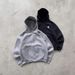 Men's Clothing Zipper Hooded Gray Sweatshirt Men And Women Spring New Loose Retro Cardigan Jacket_viptrois.com