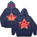 Hoodie Sweatshirt Gothic High Street Full Zipper Oversized Unisex Streetwear Y2 Jacket_viptrois.com
