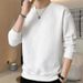 Men's Corduroy Long Sleeve Pullover – Lightweight Spring Essential, Crew Neck, Minimalist Streetwear (M-5XL, Breathable, Layering-Ready)_viptrois.com