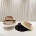 Women's Hats French Lady Style Flat Top Hat New Summer Elegant Pearl Straw Seaside Sun Protection Hat For Women_viptrois.com
