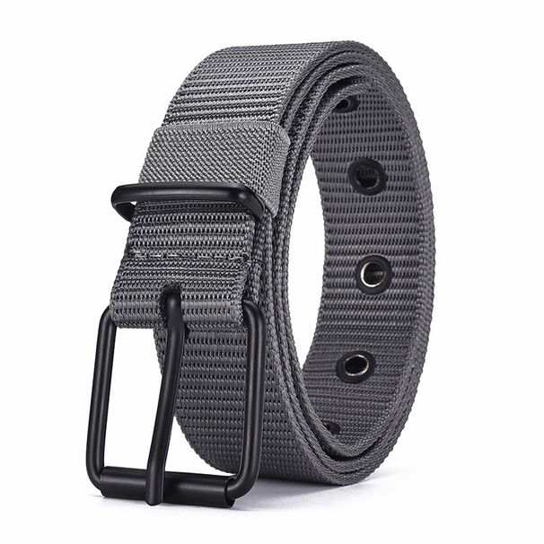 Men's Belts Casual Men's Pin Buckle Canvas Belt Braided Nylon All Match Outdoor Military Training Belt Unisex Pants Belt_viptrois.com