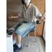 American Style Coconut Tree Embroidery Cuban Striped Short Sleeve Men Summer New Turn-down Collar Loose Casual Shirt_viptrois.com