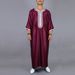 Men's Clothing New Middle Eastern Arab Robe Long Sleeve Embroidered Red Packet Men's Muslim Robe_viptrois.com