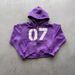 Men's Clothing Urban Streetwear Hoodie & Pants Set Loose Fit Zip-Up Hooded Sweatshirt With Matching Joggers For Men (Black/Pink/Purple, Letter Print)_viptrois.com