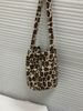 Women's Bucket Bag Vintage Bucket Bag Shoulder Bag Leopard Print Polka Dot Plush Crossbody Bag Fabric Bag_viptrois.com
