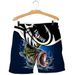 Men's Printed Cycling Off-Road Fishing Lure Shorts Beach Pants Couple Large Size Pocket Shorts_viptrois.com