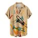 Summer New Large Digital Printing Casual Short Sleeve Shirts Men's Wear_viptrois.com