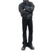 Men's Black Distressed Flared Jeans – Vintage Parisian Style With Retro Wash (Sizes S-3XL)_viptrois.com