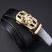 Men's Trendy Casual Business Korean Style Trouser Belt Automatic Buckle Rotating Youth Internet Celebrity Transfer Belt_viptrois.com