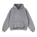 420GSM Loopwheel Cotton Hoodie – Vintage Washed Pullover With Wax-Dyed Texture (Retro Streetwear, Unisex Oversized Fit)_viptrois.com