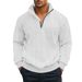 American Style Casual Stand Collar Zipper Pullover Loose Knitted Patchwork Jacquard Autumn Winter Long Sleeve Sweatshirt_viptrois.com