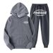 Men's Clothing Street Trend FINESSE Creative Letter Print Men And Women Sweatshirt Suit_viptrois.com