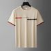 Men's Clothing Men's New Summer Casual Round Neck Short Sleeve Fashion Print Half Sleeve T Shirt_viptrois.com