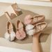 Girls' Leather Shoes Fall/Winter 2022 New Crystal Shoes Fashion Korean Princess Shoes Women's Baby Children's Shoes Small, Medium and Large Children_viptrois.com