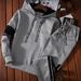 Men's Clothing New Spring And Autumn Casual Suit Men's Hooded Pullover Sweatshirt Student Class Uniform Complete Set Of Sweatpants_viptrois.com