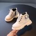 Children's autumn and winter solid color retro short boots boys' Martin boots side zipper girls' soft-soled boots single boots leather boots_viptrois.com