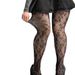 Silk Stockings Small Flower Fishnet Stockings Hollow Pure Desire Stockings Mesh Sexy Legs Black Silk Mesh Fishnet Stockings_viptrois.com