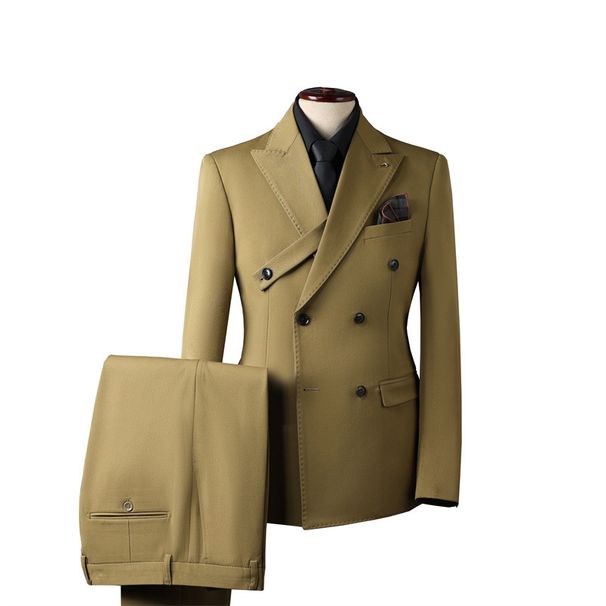 Men's clothing double breasted suit suit wedding groom suit jacket_viptrois.com