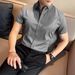 Men's Clothing Summer Short Sleeved Mercerized Shirt Men's Solid Color Non Iron Anti Wrinkle Business Senior Shirt_viptrois.com