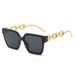 Large Frame For Women Trendy Hot Girl Concave Shape Slimming Fashionable Personality Sunglasses_viptrois.com