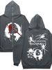 2023 High-End Casual Sports Set For Men Loose Fit Spring And Autumn Season Elegant Spider Print Hooded Sweatshirt_viptrois.com